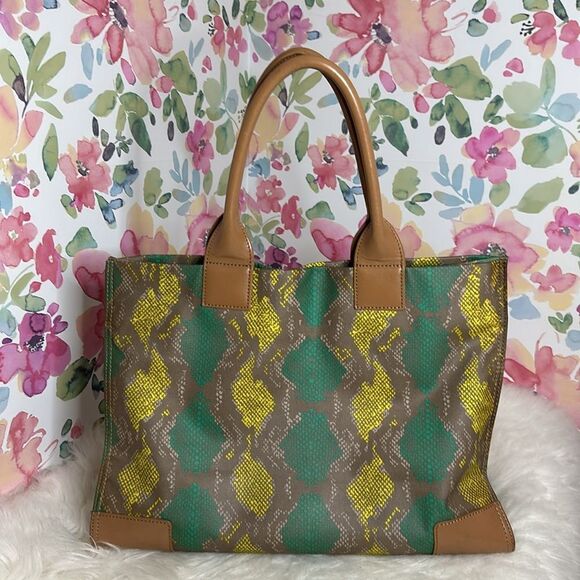💯Authentic Tory Burch Ela Tote Multi Color🍀 - Picture 7 of 16